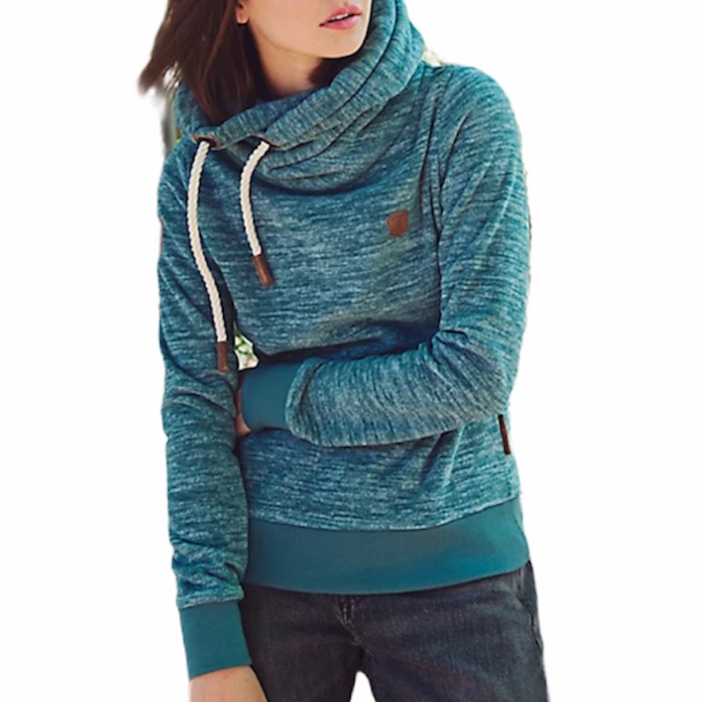 Naketano Glitzermuschi Fleece Hoodie Sweatshirt M